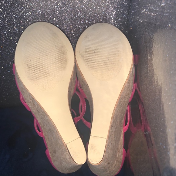 Pink Platform Wedges - Picture 3 of 4